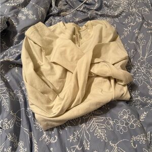 SKIMS Cream Long Sleeve Top